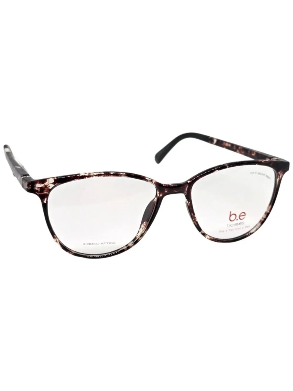 b.e Bio Eyes Freesia BE45 Eyeglass Frames 52-16-140 Brown Tortoise Women's